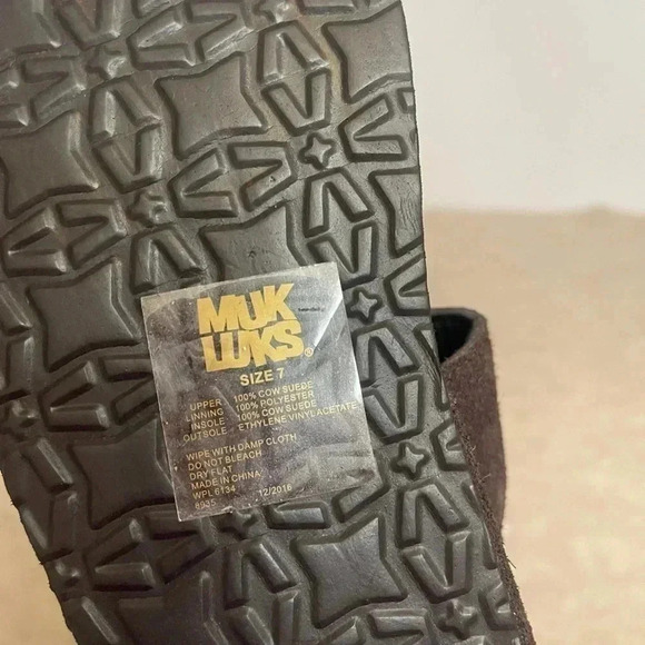 Muk Luks Brown Suede Braided Slip On Thong Sandals Women’s Size 7 - Picture 7 of 8